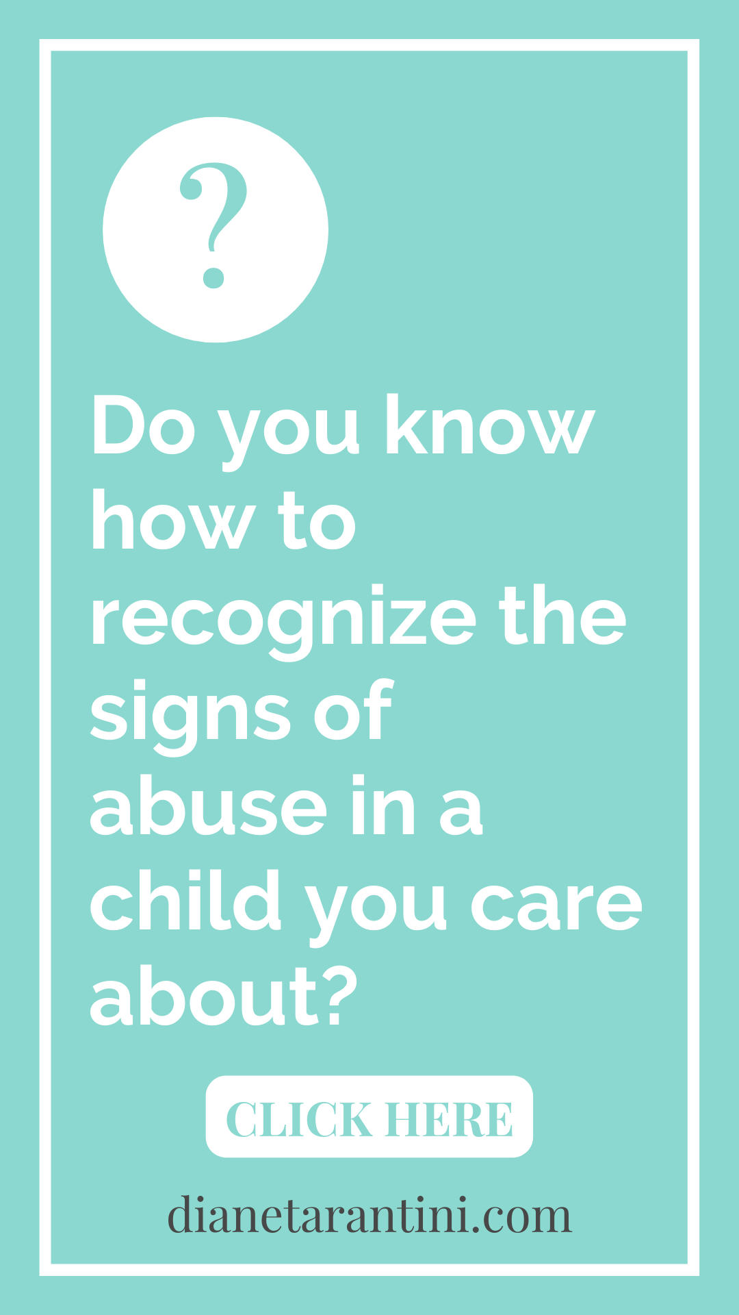 Sings of Abuse in a Child, How to recognize abuse