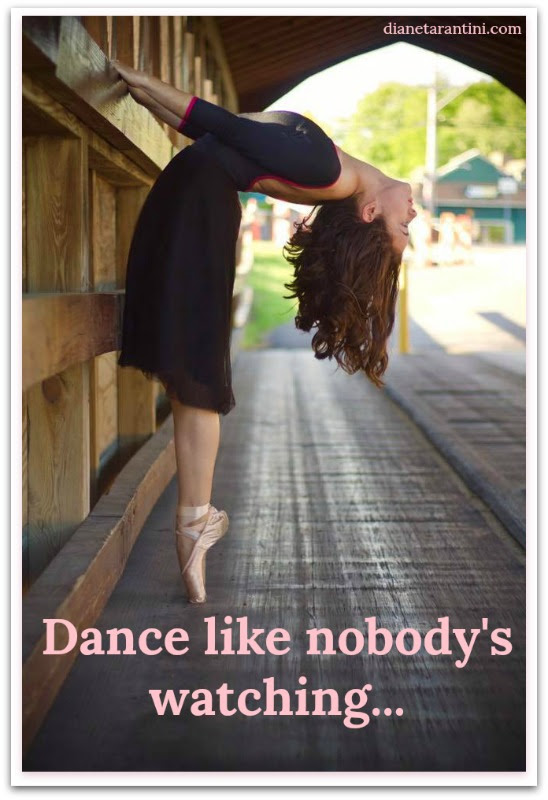 Whole-hearted life: Image of ballet dancer on pointe inside a covered bridge.