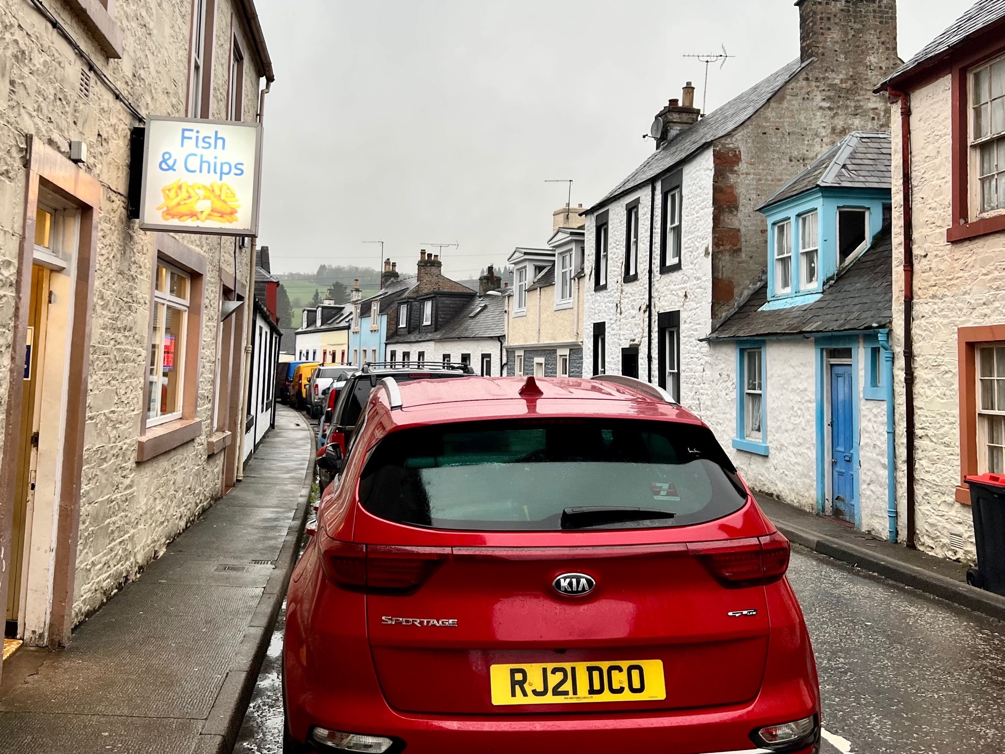 Scotland At Last: Photo of a street in Moffet Scotland