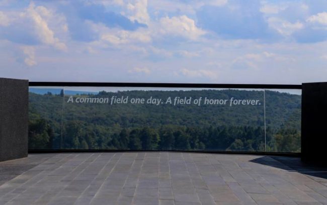 An image of the Flight 93 National Memorial to consider when remembering September 11.