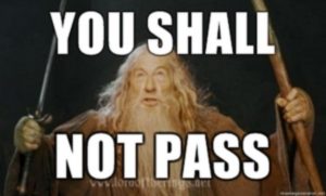 Boundaries 101: Image of Gandalph saying You Shalll Not Pass