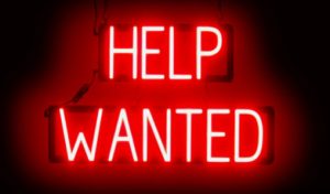 Help Wanted: What to do if you are living with a sexual attraction to children. Image of a red neon help wanted sign.