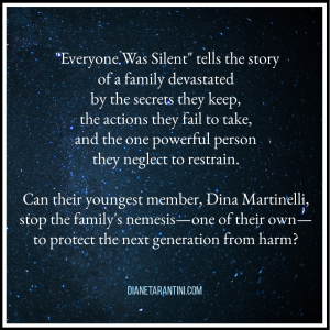 Starry sky with a short description of the sibling sexual trauma and abuse tale "Everyone Was Silent"