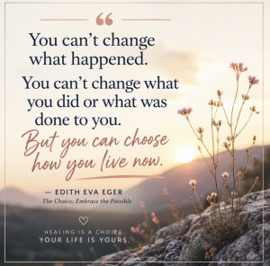 Quote about healing after child sexual abuse--sunset in background